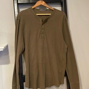 Vince men’s waffle long sleeve t-shirt size XL